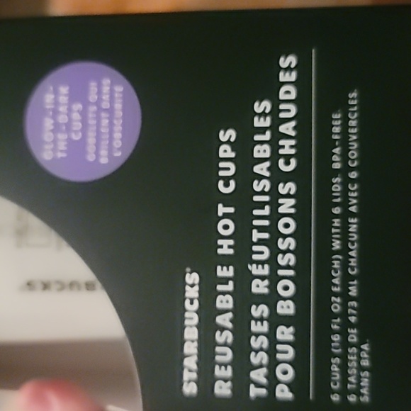 Starbucks Reusable Hot Cups with Lids Glow-in-the-Dark Halloween Fall 6pk - Picture 10 of 16